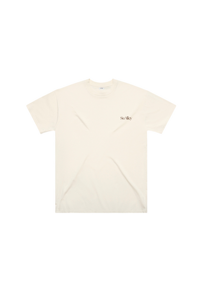 Oversized Boxy Fit Tee - Bone White